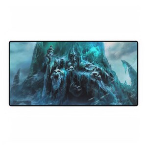 World of Warcraft Lich King Gaming Desk Mats, Gamer Mouse Pad, Computer Desk Accessories, Video Game Decor, Gaming Room Essentials