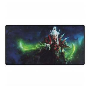 Gaming Desk Mats, World of Warcraft Rogue Design, Gamer Gifts, Mouse Pad, Computer Accessories, Office Desk Decor