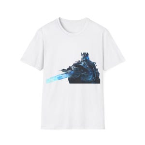 World of Warcraft Arthas Gamer Unisex Softstyle T-Shirt, Gaming Tee, Gamer Shirt, Videospiel Top, Geek Bekleidung, Fantasy Spiel Merch