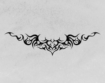 Winged Heart Tramp Stamp Vinyl Decal