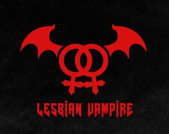 Lesbian Vampire Vinyl Decal