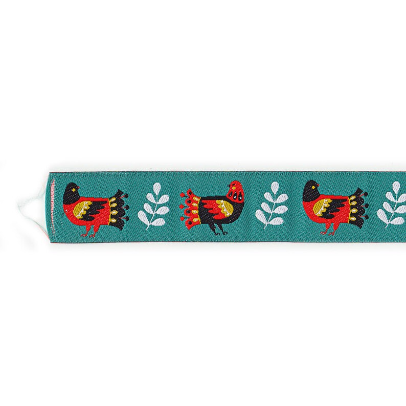 Folk Small Birds Ribbon 78 by yard