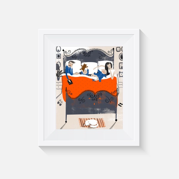 Giclee Print, Co-Sleeping Art Print