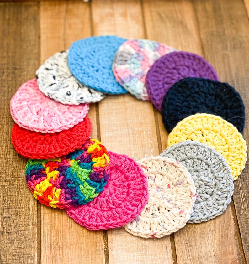 Car Cup Holder Coasters Stroller Cozy Crochet Knit Cotton Etsy