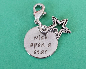 Star Clip On Charm: Wish Upon a Star, Silver Plated