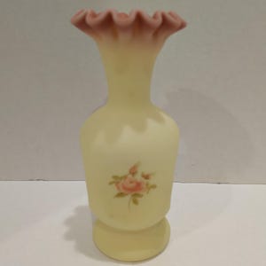 Fenton Uranium Vase - Etsy