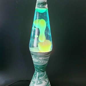 【アンティーク】ラバライト ランプ 青×白（本体:シルバー）限定Camel アンティーク】ラバライト ランプ 青×白（本体:シルバー）限定