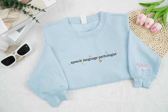 Embroidered Custom Speech Language Pathologist Sw… - image 3