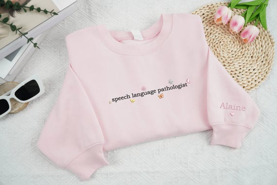 Embroidered Custom Speech Language Pathologist Sw… - image 2