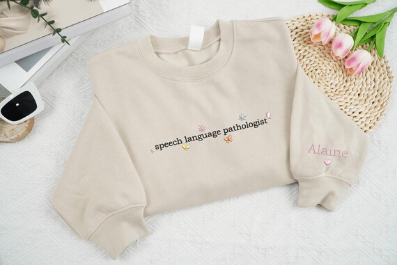 Embroidered Custom Speech Language Pathologist Sw… - image 1