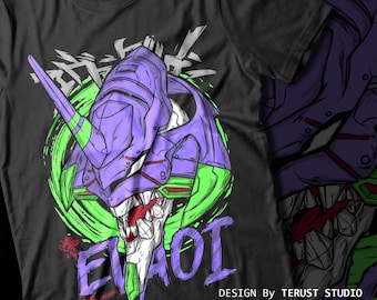 Unit 01 Eva Tshirt anime Evangelion Unisex Tee