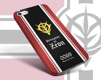 zeon telefoonhoesje mobiel pak gundam custom hoesje dubbellaagse bescherming