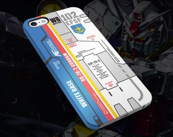 Gundam RX-78-2 telefoonhoesje: sterk anime-hoesje dubbellaagse bescherming