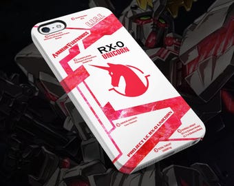 Gundam Unicorn Phone Case: Tough case anime Dual Layer Protection