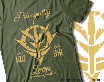 Zeon Tshirt anime mobile suit gundam unisex tee