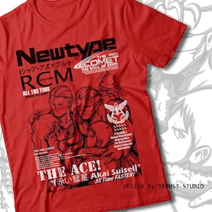 アニメガンダムTシャツ シャア・アズナブルTシャツ 赤い彗星Tシャツ ファンアート