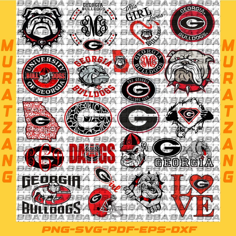 Georgia Bulldogs Svg - Etsy