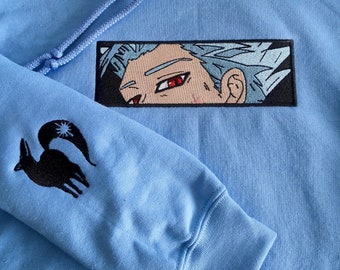 Sweats à capuche anime, vêtements brodés, sept péchés capitaux