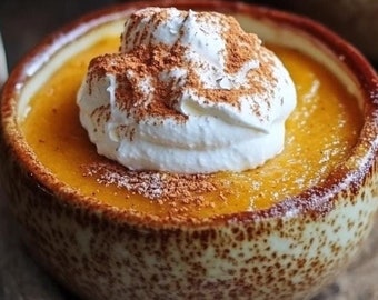 Ricetta individuale per crema pasticcera alla zucca, acero e arancia - Download digitale / Ricetta stampabile per dolci autunnali