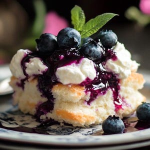 MIGLIORE RICETTA per Crostatine ai Mirtilli / Dolce Estivo Facile / Scarica PDF Stampabile