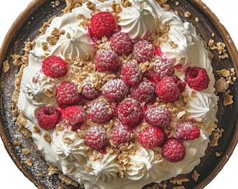 BEST RECIPE for Pavlova with Berries - Printable Download