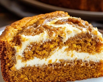 Ricetta per torta al caffè con crema di zucca e formaggio - Download digitale / Ricetta stampabile