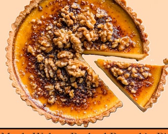 Ricetta per torta di zucca con noci e sciroppo d'acero bruciato - Download stampabile per la cottura