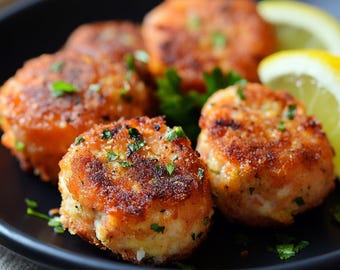 Easy Salmon Croquettes Recipe: Quick Lunch, Seafood Dinner (Printable PDF)