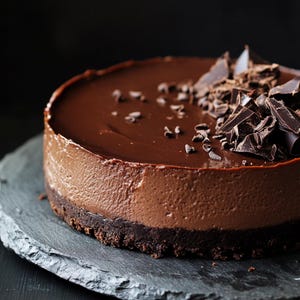 Dark Chocolate Cheesecake Recipe: Decadent Dessert (PDF)