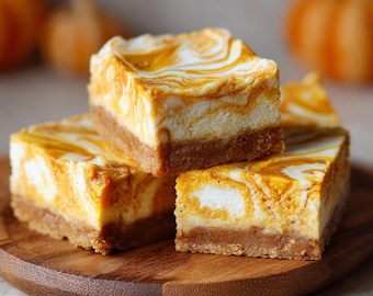 Best Recipe for Pumpkin Cheesecake Bars - Printable Download