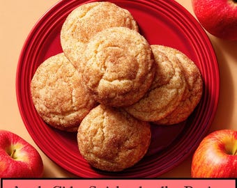 Ricetta per biscotti Snickerdoodle al sidro di mele - Download digitale / Ricetta per dolci autunnali stampabile