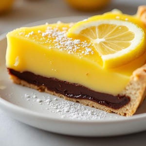 Black Bottom Lemon Tart Recipe: Chocolate Ganache (Printable PDF)