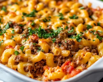 BEST RECIPE for Hamburger Casserole Printable Download