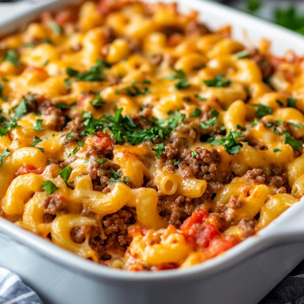 Hamburger Casserole Recipe: Easy Weeknight Dinner (Printable PDF)