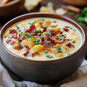 EASY Recipe for Loaded Baked Potato Soup - Printable Download
