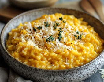 Ricetta del risotto alla zucca, burro nocciola - Download digitale / Ricetta stampabile