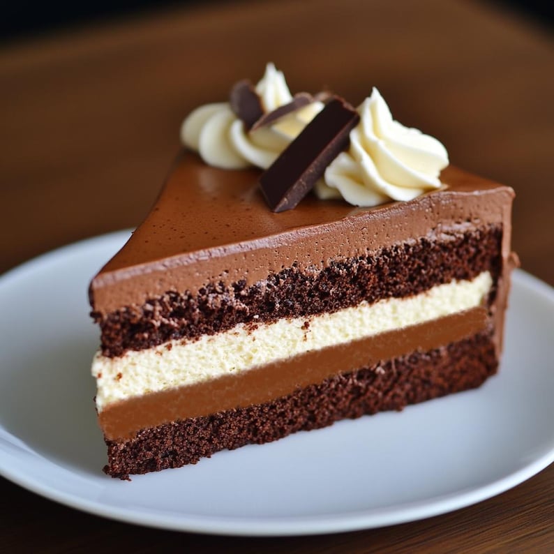 Chocolate Mousse Cheesecake Cake Digital Recipe