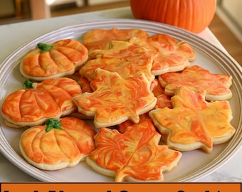 Iced Almond Sugar Cookies Recipe - Digital Download | Printable Baking Recipe
