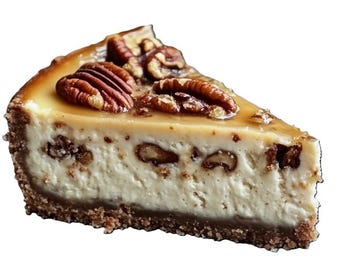 Maple Pecan Praline Cheesecake Recipe - Digital Download | Printable Dessert Recipe