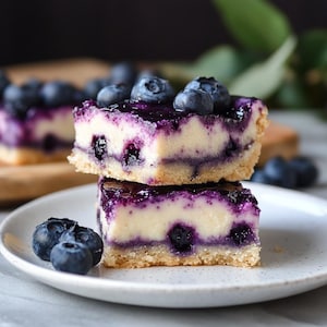 BEST Recipe Blueberry Cheesecake Dessert Bars Recipe - Printable Download
