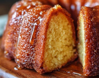 Ricetta per torta al rum speziata e alcolica - Download digitale / Ricetta da forno stampabile