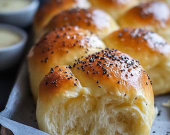 BEST RECIPE for Soft Sourdough Pull Apart Rolls Printable Download