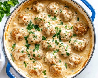 BEST Swedish Meatballs Recipe - Printable Dinner Download