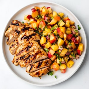 BEST RECIPE for Peach Salsa Grilled Chicken - Printable PDF Download