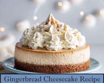 Urlaub Lebkuchen Käsekuchen Rezept - Digitaler Download | Ausdruckbares Backrezept