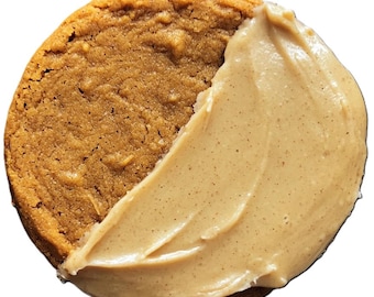 Biscotti alla zucca e zenzero, glassa al burro nocciola - Ricetta per dolci autunnali da scaricare digitalmente / stampare