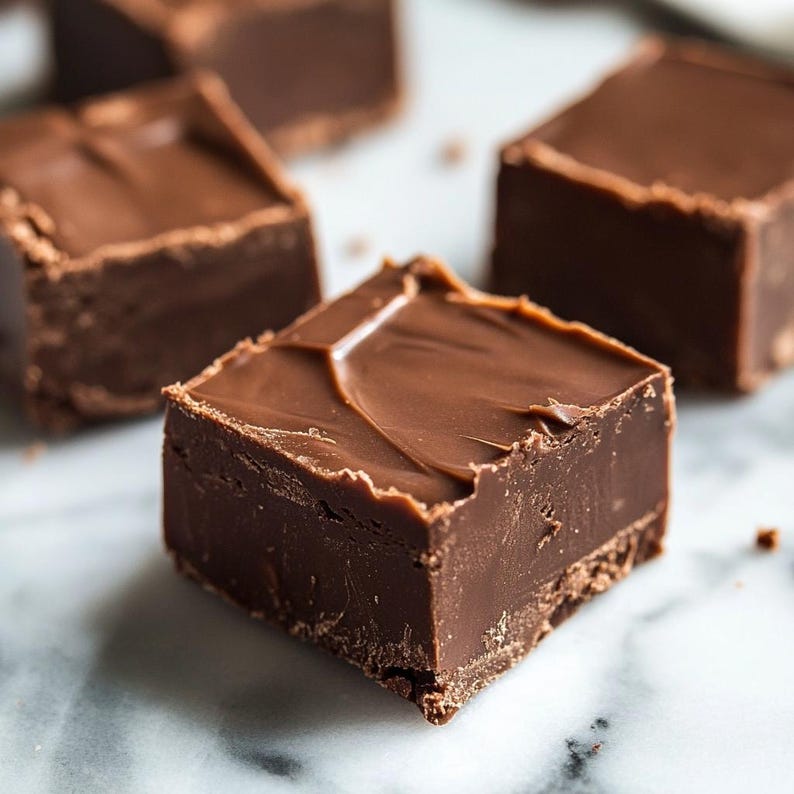 The Best Chocolate Fudge Candy Digital Recipe Download, Beautiful