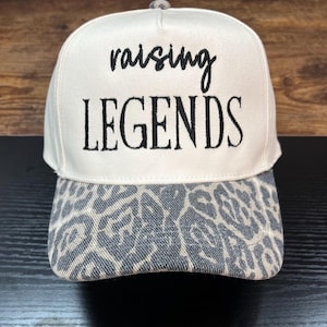 Leopard Print Bill Baseball Hat – "Raising A Legend" “Raising Legends” Embroidered Cap