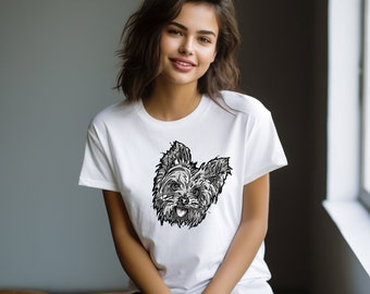 Camiseta con estampado de Yorkshire Terrier para amantes de las mascotas