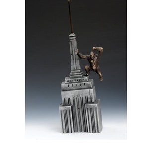 King Kong Coin Bank - Item #915, Cast Aluminum and Cast Bronze, for Table or Desk